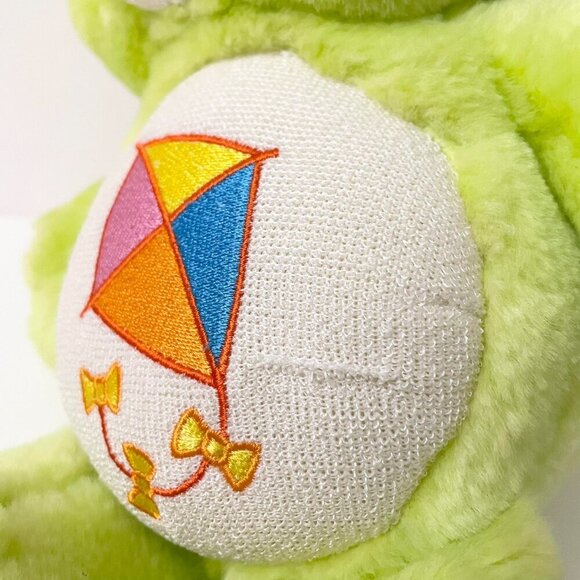 2004 Care Bears Do Your Best Green Kite Plush Toy 12 Inch Stuffed Toy - Picture 5 of 16